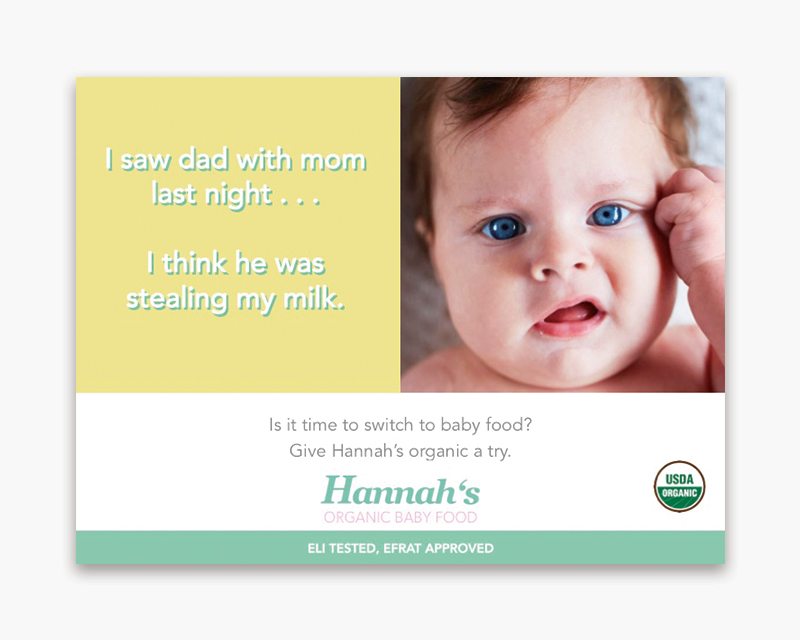 Is it time to switch baby food? Give Hannah's organic a try.