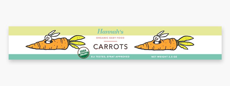 Hannah's Organic Carrot Baby Food