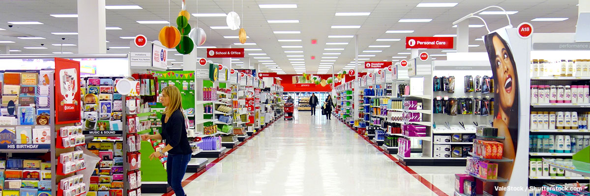 Interior of the Target Store
