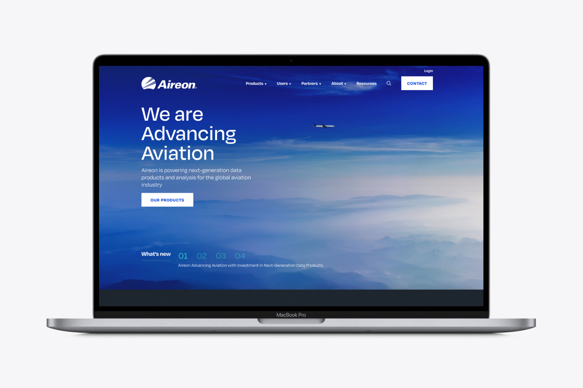 aireon website design