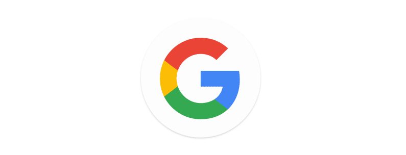 Google's new logo mark of their trademark G