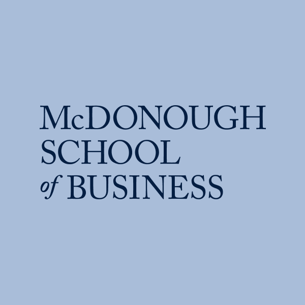 mcdonough school of business logo design