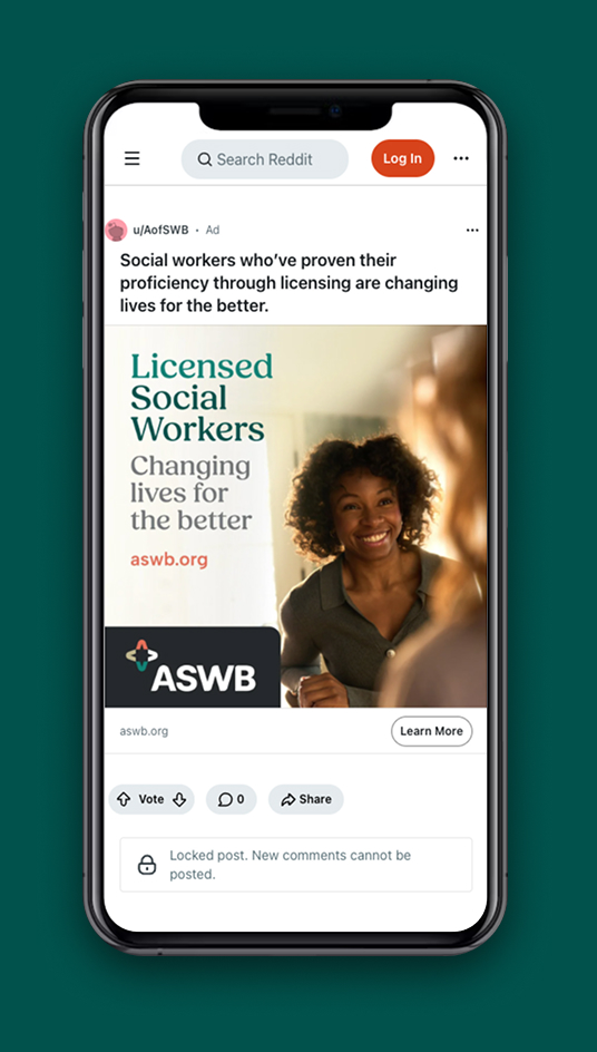 ASWB Social Ad
