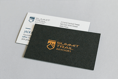 D.C. branding firm collateral on business card stragey