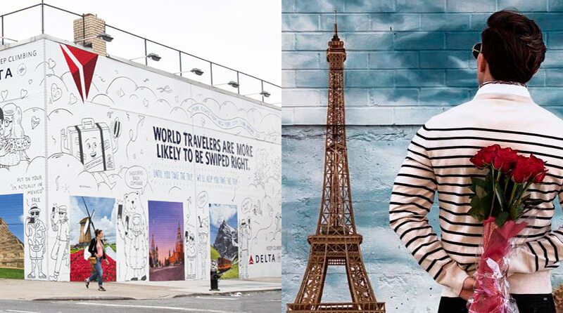 Luxury brands choose hand-painted murals for advertising