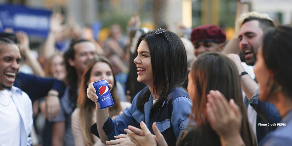 Kendall Jenner in her Pepsi commercial