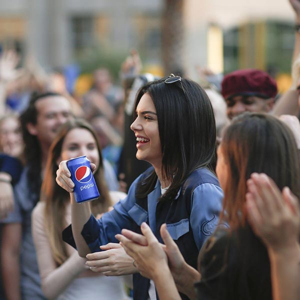 Kendall Jenner in the Pepsi commercial
