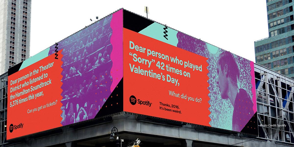 Spotify ad on Port Authority Bus Station