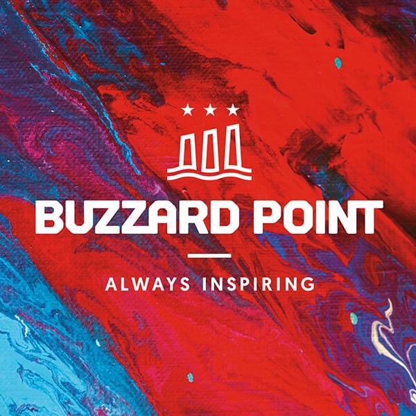 Buzzard Point Logo, an urbanized area located on the peninsula formed by the confluence of the Potomac and Anacostia Rivers in the southwest quadrant of Washington, D.C., USA.
