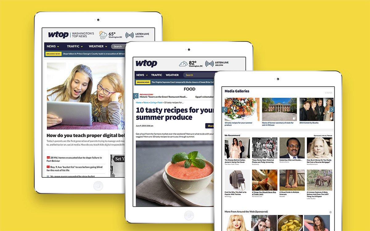 The responsive web design results after Grafik's designers, strategists and developers collaborated on this rebrand.