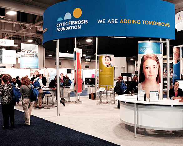 Cystic Fibrosis Foundation's experiential marketing showroom expertly designed by Grafik.