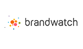 Logo for Brandwatch, a social intelligence platform used by Grafik's digital team.