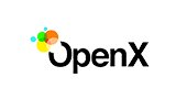 Logo for OpenX, a leading programmatic advertisin