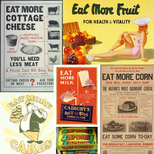 A wide variety of "Eat More..." initiatives