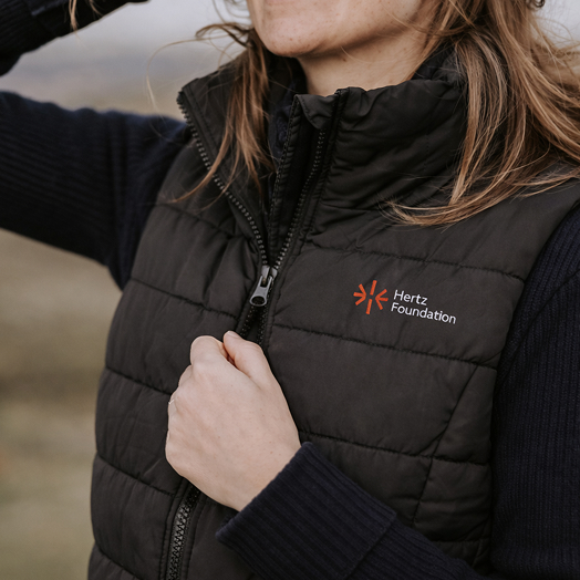 Hertz Foundation Embroidered logo