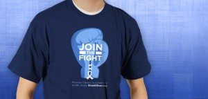 The Join the Fight T-shirt to spread the word about Prostate Cancer Awareness