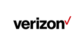 Verizon logo, an American telecommunications company which offers wireless products and services.