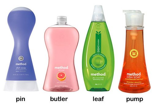 The different Method bottle designs