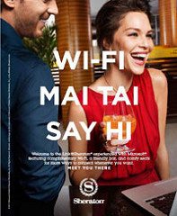 Sheraton Wi-Fi Ad Magazine