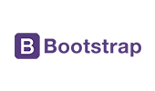 Bootstrap logo, an open source toolkit for developing with HTML, CSS, and JS.