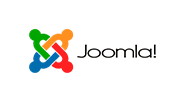Joomla logo, a free and open-source content management system for publishing web content, developed by Open Source Matters, Inc.