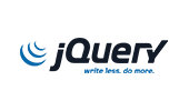 jQuery Logo, a JavaScript library designed to simplify HTML DOM tree traversal and manipulation, as well as event handling, CSS animation, and Ajax.