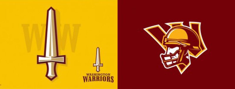 Washington Warriors Logo Alternative